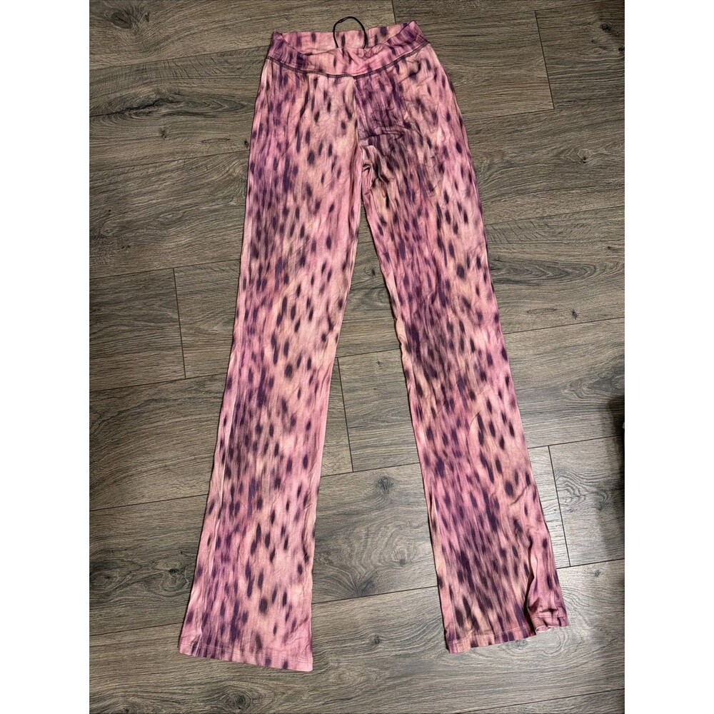 I.AM.GIA Blare Breathable Moist Wicking Trackpant PINK BLURRED CHEETAH XS